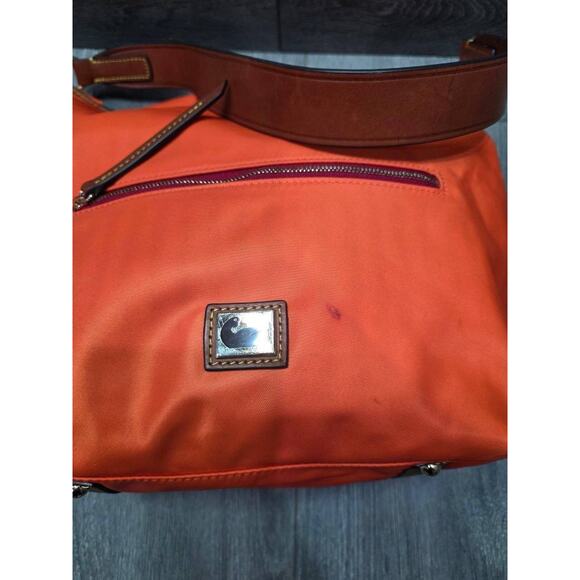 Dooney & Bourke Wayfarer Nylon Hobo w/Accessories Burnt orange A369782 - Picture 7 of 13